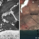 Satellite Images of Vize Island in 2009 (left) and 2016 (right). Image: Alexander Aleynikov / WWF-Russia